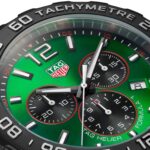 TAG Heuer Formula 1 Quartz Chronograph 200M 43mm Mens Watch Green Rubber CAZ101AP.FT8056 - Image 4