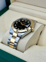 Rolex Datejust 41mm 126303 Black Diamond Oyster Steel and Yellow Gold Mens Watch - Image 6