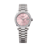 Rolex Datejust m278289RBR-0013 Pink Dial White Gold President Watch