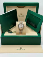 Rolex Datejust m278271-0031/0032 Silver Floral Motif 31mm Dial Oyster Bracelet Watch - Image 12