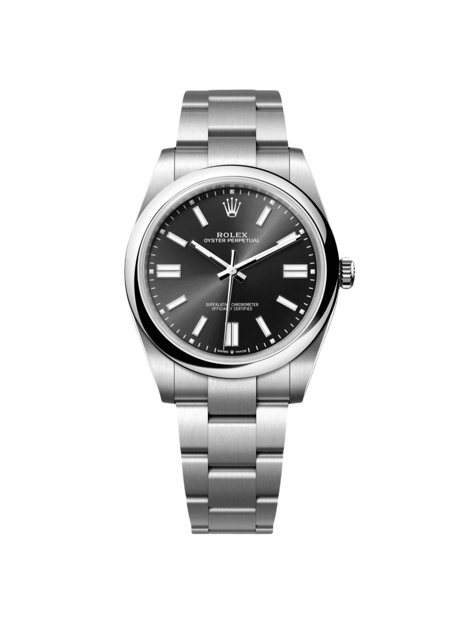 E9BEC9DA-2BBF-C9D6-C3D4-6CB87AA37FA3.png Rolex Oyster-Perpetual 41mm 124300-0002 Stainless Steel Black Index Dial Watch - Image 1