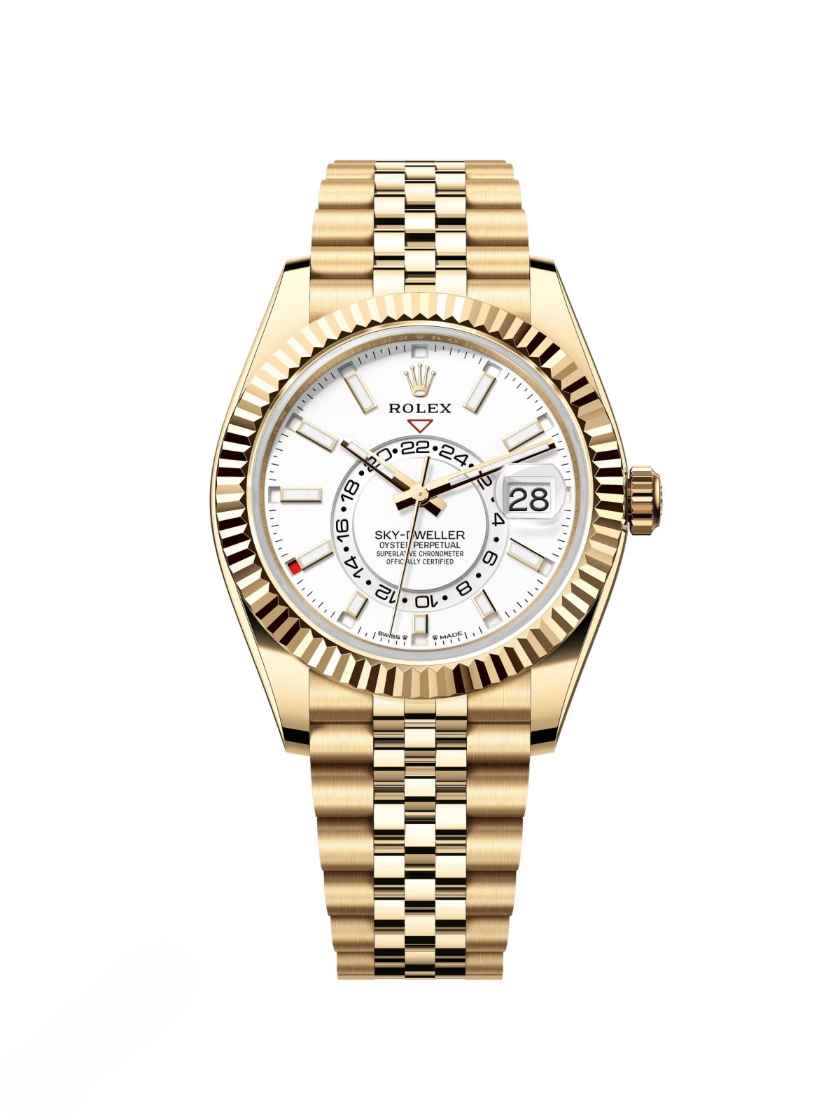 E9F322AC-4FF6-1AD5-2873-93EE1D218749.jpg Rolex Sky-Dweller 42mm 336938-0006 Yellow Gold White Dial Jubilee - Image 1