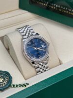 Rolex Datejust m278384RBR-0037/0038 Bright Blue 31mm Dial Oyster Watch - Image 4