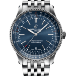Breitling Navitimer Automatic 41mm Blue Dial Silver Steel Strap Men's Watch - A17326161C1A1