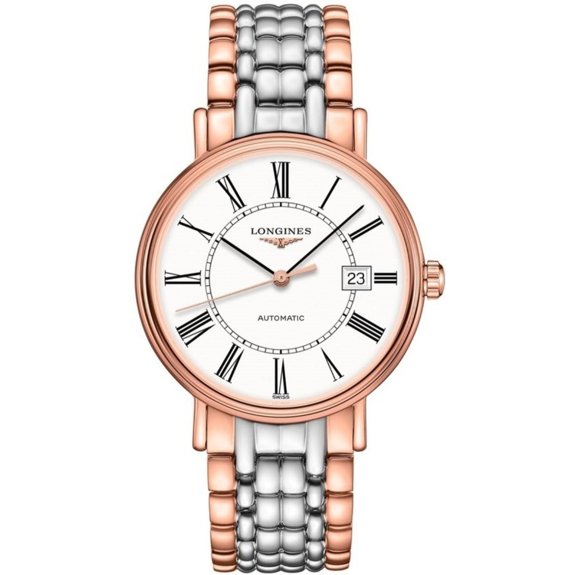 EB48E8FA-394E-5232-5521-77DD7F21C00A.jpg Longines Unisex L4.922.1.11.7 Presence Two-Tone Stainless Steel Watch - Image 1