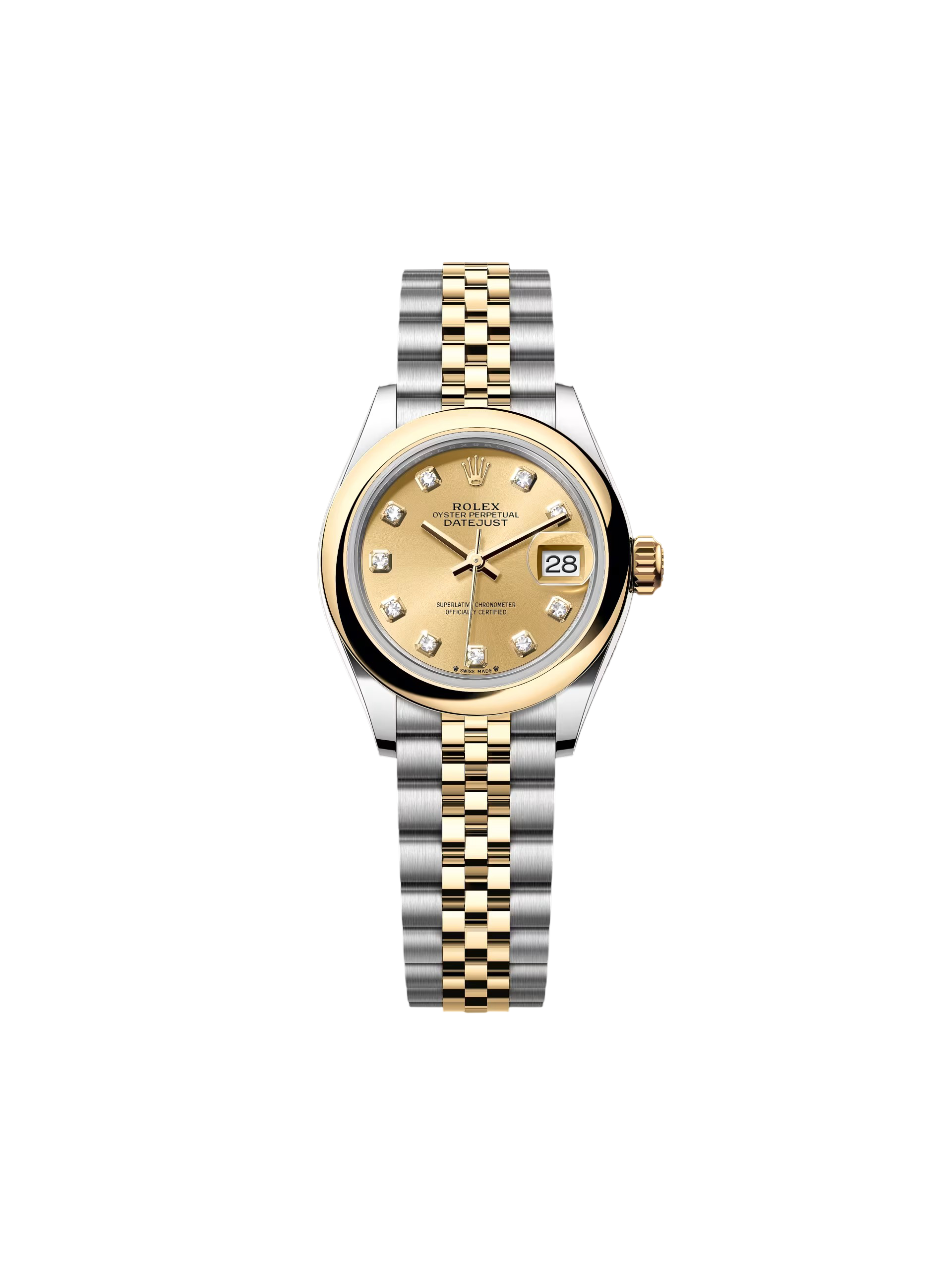 EBC4D033-7B53-E934-40A4-FD8F4496FDF6.png Rolex Lady-Datejust 28mm 279163 Champagne Diamond Dial - Image 1