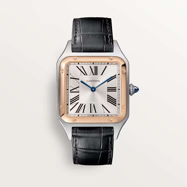 EBD60EA0-3000-14AF-9E01-A02281CC889E.png Cartier SANTOS-DUMONT Rose Gold Mix 46mm - Image 1