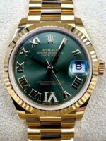 Rolex Datejust m278278-0030 Olive Green 31mm Dial President Bracelet Watch - Image 2
