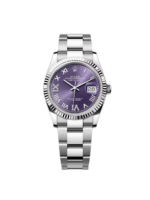 Rolex  Datejust 36mm 126234 Datejust Aubergine Purple Diamond Roman Oyster Stainless Steel - Image 2