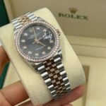 Rolex  Datejust 36mm 126281 Slate Fluted Motif Diamond Dial Diamond Bezel and Oyster Bracelet - Image 15