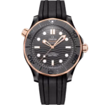 Omega Seamaster Diver 300M 43.5mm Black Dial Black ceramic Strap 210.62.44.20.01.001