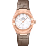 Omega Constellation Ladies' Selection 29mm Sedna™ gold on leather strap 131.53.29.20.55.002