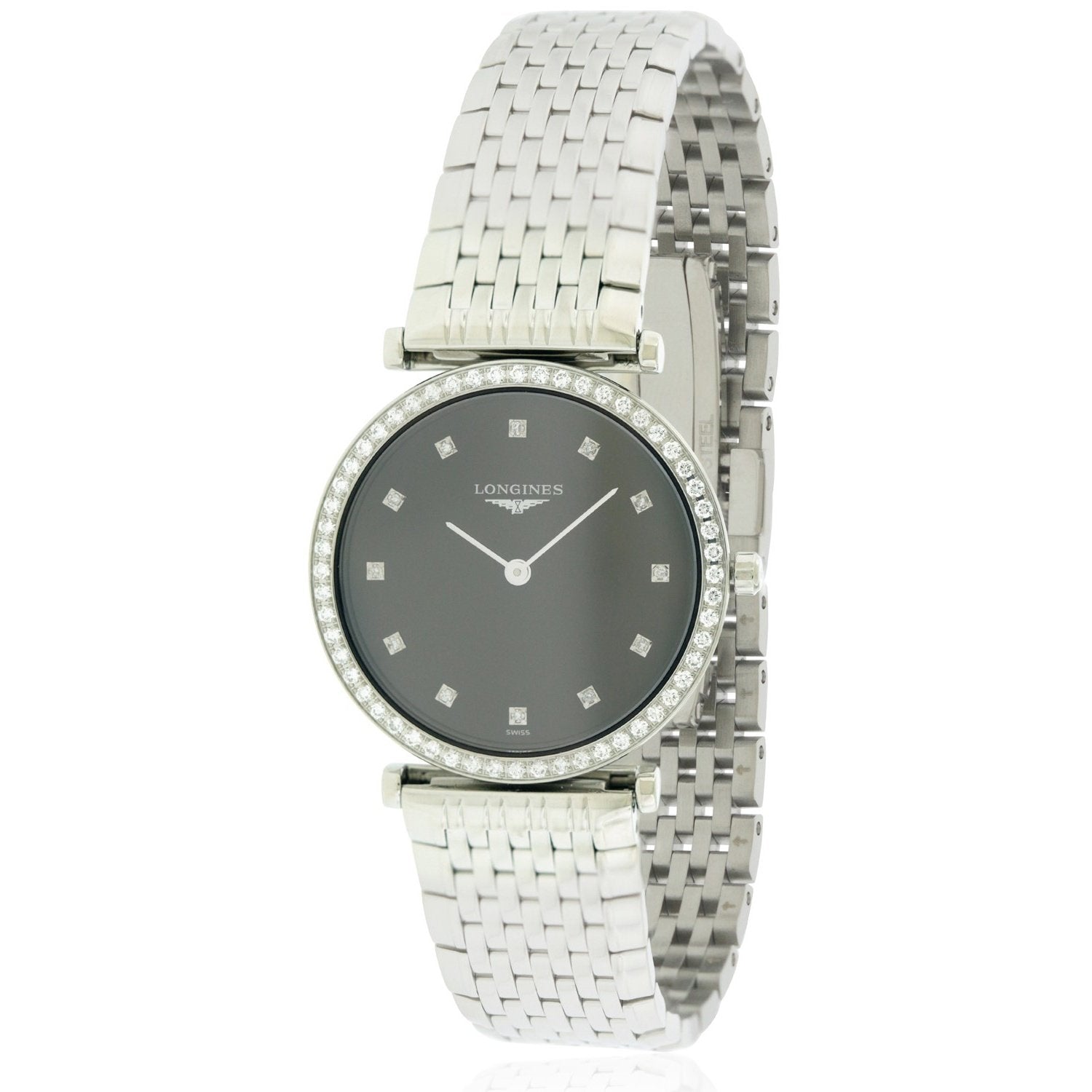 ED4362FC-830F-58FC-C5CA-9E0D1FAC91C7.jpg Longines Women's L45130586 La Grande Classique Diamond Stainless Steel Watch - Image 1