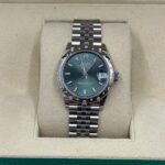 Rolex Datejust m278344-0019/0020 Mint Green Dial 31mm Domed Diamond Oyster Watch - Image 3