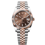 Rolex Datejust 41mm 126331 Chocolate Index Jubilee Steel and Everose Gold Watch