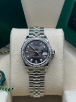 Rolex Lady-Datejust 28mm 279384RBR Dark Gray set with Diamonds - Image 9