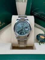 Rolex  Datejust 36mm 126200 Mint Green Dial Stainless Steel Oyster Bracelet Watch - Image 3