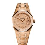 Audemars Piguet Royal Oak Frosted Gold, Rose dial, 37mm, 18k Rose gold, 15454OR.GG.1259OR.03