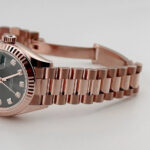 Rolex Lady-Datejust 28mm 279175 Green Diamond-Set Dial President Everose Gold - Image 6