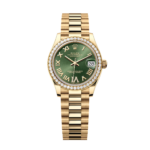 Rolex Datejust m278288RBR-0024 Olive Green 31mm Dial President Bracelet Watch