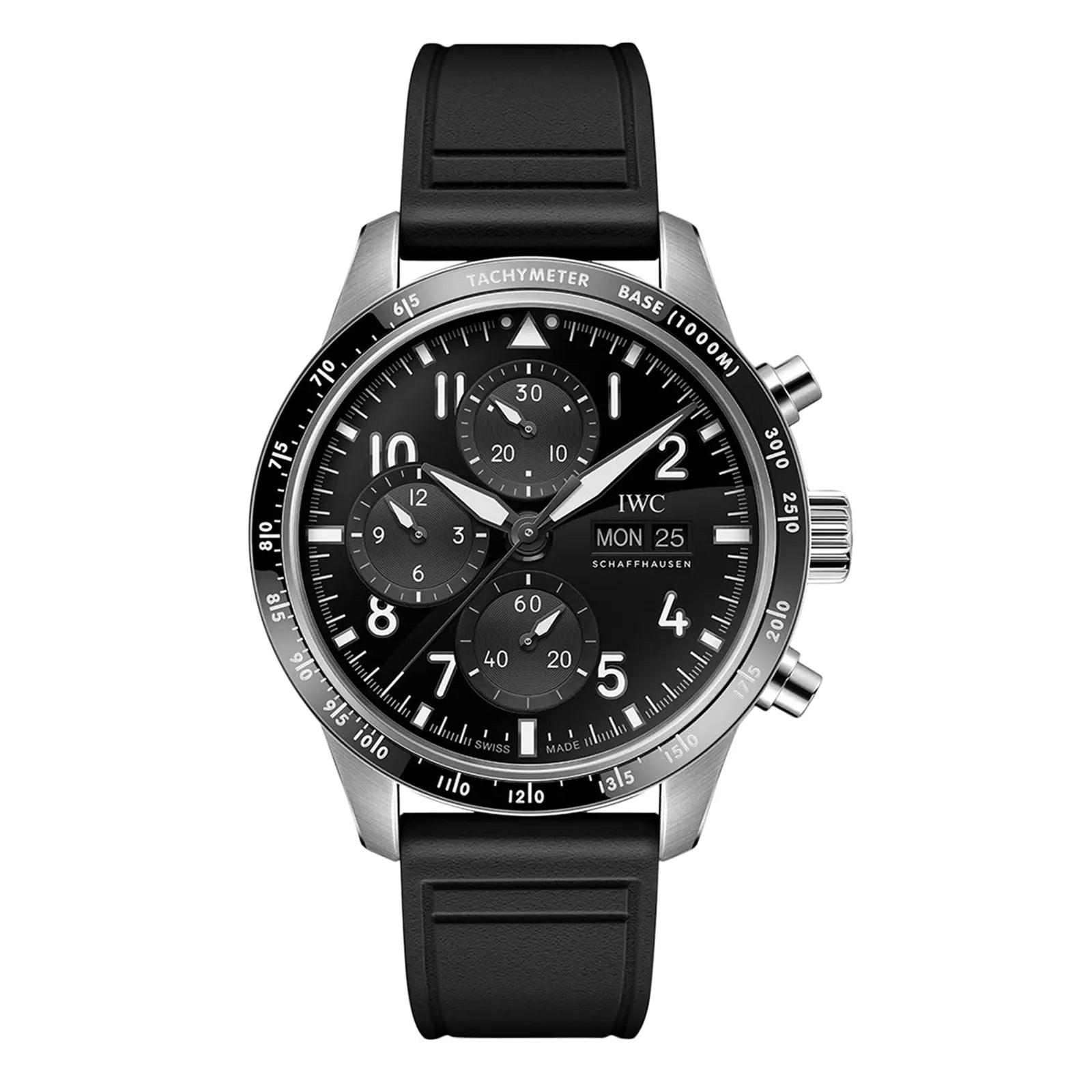 EF54D6A1-8495-E18E-F523-0E2397DB43B9.jpg IWC Pilot Performance Chronograph 41mm AMG Mens Watch Black Rubber IW388305 - Image 1