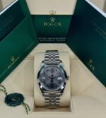 Rolex Datejust 41mm 126300 Slate Roman Oyster Stainless Steel Watch - Image 13