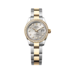 Rolex Lady-Datejust 28mm 279383RBR Silver Diamond Dial Yellow Rolesor Oyster Bracelet