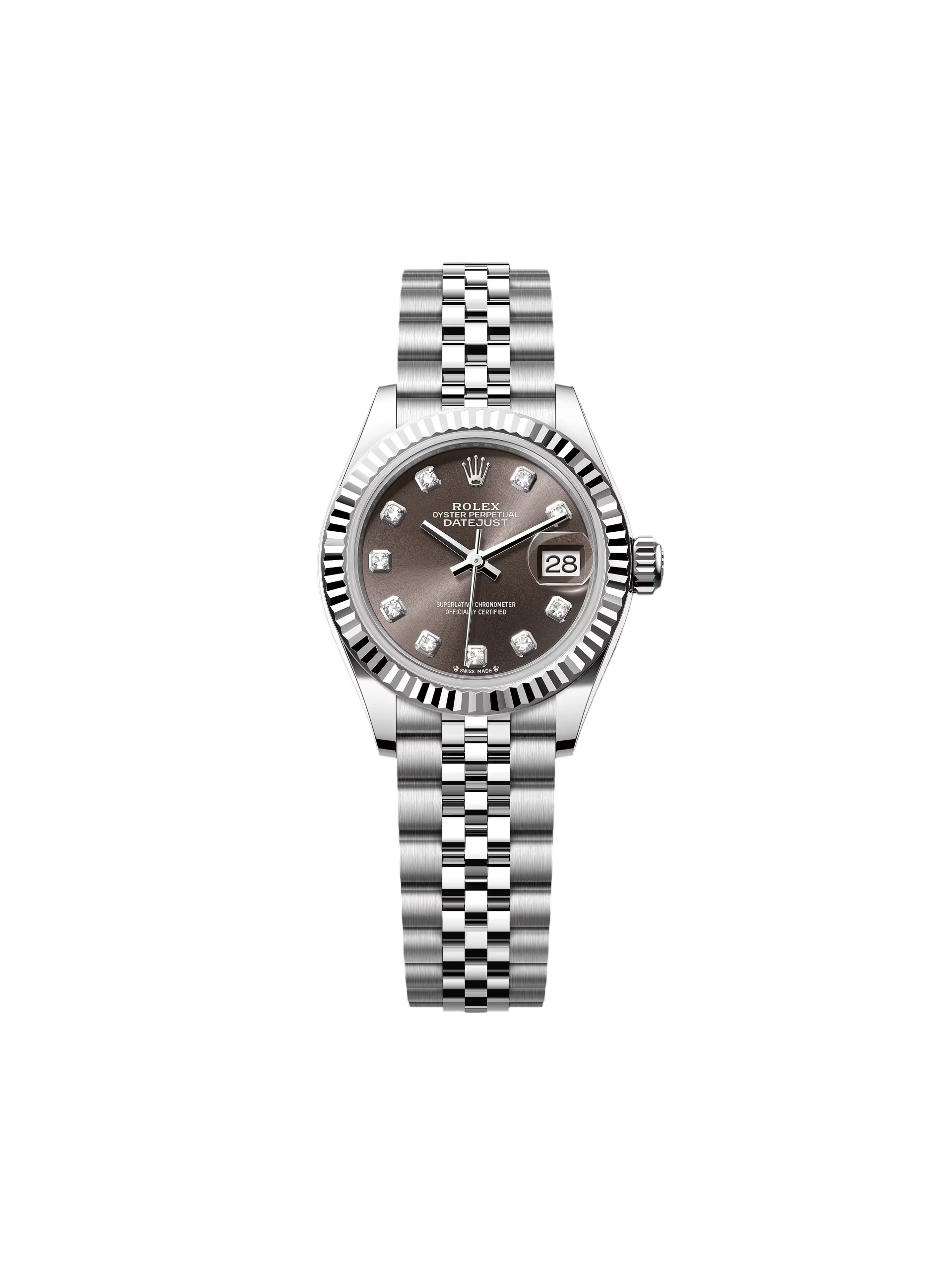 EF8B293D-F370-280A-2C0F-66228AABCDC7.png Rolex Lady-Datejust 28mm 279174 Dark Grey Diamond Dial Oyster Bracelet - Image 1