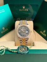 Rolex  Datejust 36mm 126283 Wimbledon Slate Dial Jubilee Bracelet Watch - Image 11