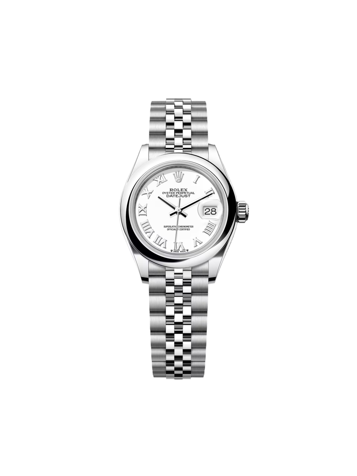F0948753-6C06-EBC5-D930-4AE96A36737D.png Rolex Lady-Datejust 279160 Oyster Perpetual 28mm White Dial Oyster Bracelet - Image 1