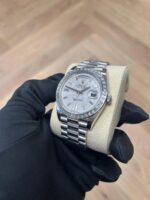 Rolex Day-Date 40mm 228396TBR-0027 Meteoriate Baguette Diamond Dial and Bezel Watch - Image 5
