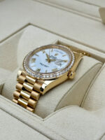 Rolex  Day-Date President 40mm Yellow Gold White Roman Dial Diamond Bezel - 228348rbr - Image 4