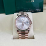 Rolex Day-Date President 40mm Everose Gold Sundust Diamond Baguette Dial - 228235 - Image 2