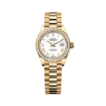 Rolex Lady-Datejust 28mm 279138RBR White Dial President Bracelet Watch