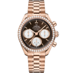 Omega Speedmaster 38 Brown Dial 38mm with Diamond Sedna™ 18k Rose Gold Bracelet 324.55.38.50.63.001