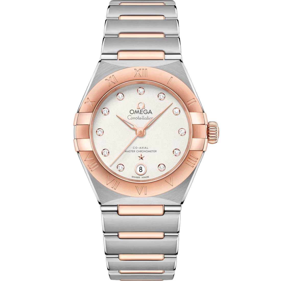F207D155-C85D-E534-E441-F38CBACC48E0.avif Omega Constellation Ladies' Selection 29mm steel ‑ Sedna™ gold on steel ‑ Sedna™ gold 131.20.29.20.52.001 - Image 1