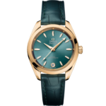 Omega Seamaster Aqua Terra Shades 34 mm Lagoon green Dial Moonshine™ 18k Yellow Gold Strap 220.53.34.20.10.001