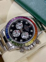 Rolex Daytona Cosmograph Daytona White Gold Rainbow Diamonds 40mm 116599RBOW Box & Papers - Image 6
