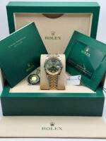 Rolex  Datejust 36mm 126233 Olive-green Roman Diamond Dial Two-Tone Jubilee Bracelet - Image 8