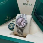 Rolex  Datejust 36mm 126284 Pink Dial Jubilee Bracelet - Image 5