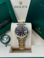 Rolex Datejust m278273-0021/0022 31mm Dark Grey Dial Stainless Steel and Yellow Gold Oyster Watch - Image 3