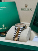 Rolex Lady-Datejust 28mm 279383RBR Champagne Roman Dial Yellow Rolesor Oyster Bracelet - Image 6