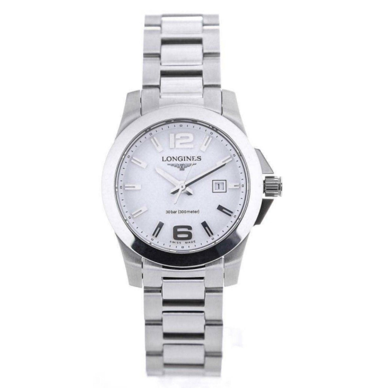 F39CB278-79A3-F36C-EE55-47FF0526E39E.jpg Longines Women's L32774166 Conquest Stainless Steel Watch - Image 1