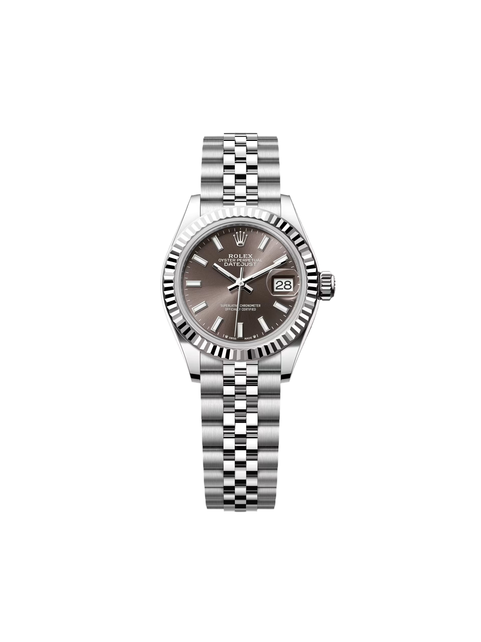 F3D8AD29-2190-388F-6C7D-6A9442CC00A9.png Rolex Lady-Datejust 28mm 279174 Dark Grey Dial Oyster Bracelet - Image 1