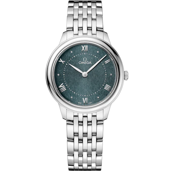 F3D8C99F-069D-57AE-2B2C-569CDDC7171D.png Omega De Ville Prestige 30 mm Green Dial Stainless Steel Bracelet 434.10.30.60.10.001 - Image 1