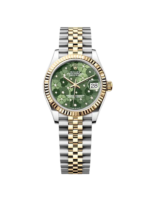 Rolex Datejust m278273-0031/0032 31mm Olive Green Floral Motif Dial Stainless Steel and Yellow Gold Oyster Watch - Image 2