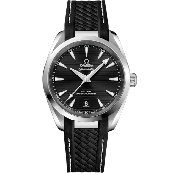F48CC9CA-03BB-395A-CA46-B3F4E41EE8B6.png Seamaster Aqua Terra 150M 38mm, steel on rubber strap 220.12.38.20.01.001 - Image 1