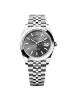 Rolex Datejust 41mm 126300 Slate Index Jubilee Stainless Steel Watch
