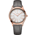 Omega De Ville Trésor 36mm Silver Dial with Diamonds Sedna™ 18k Rose Gold Strap 428.58.36.60.02.001