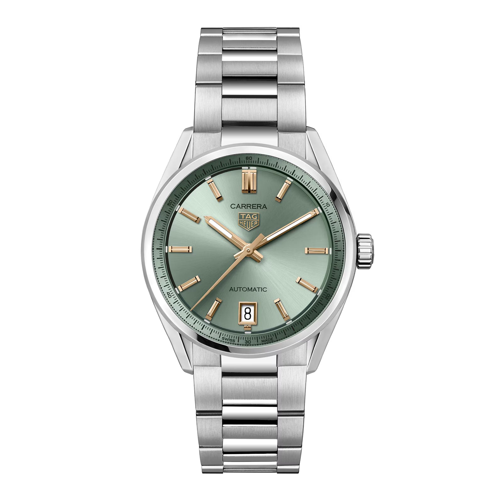 F62D3C67-7AC1-D9D1-F0F1-AAD871042367.avif TAG Heuer Carrera Date 36mm Unisex Watch Green WBN2312.BA0001 - Image 1